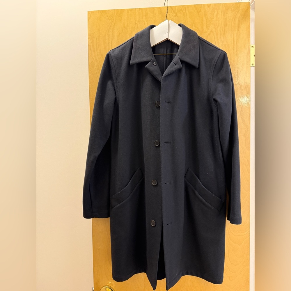 A.P.C. Navy Overcoat